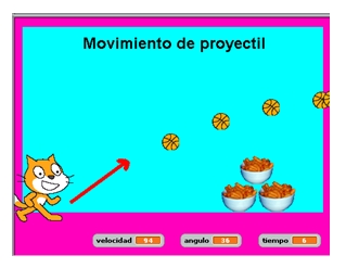 Guía para ejercicio de movimiento de proyectil física –&nbsp;Scratch
